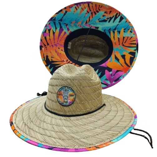 SOMBRERO DE PAJA BORDADO