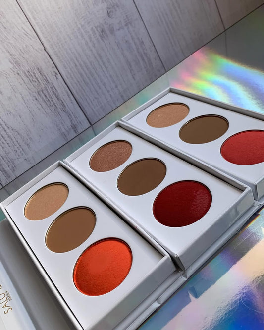 TRIO CONTOUR-HIGLISHTER Y BLUSH EN CREMA SALOME