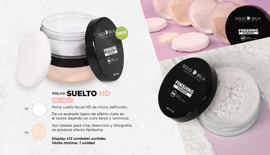 POLVO FACIAL SUELTO HD&nbsp; D.B