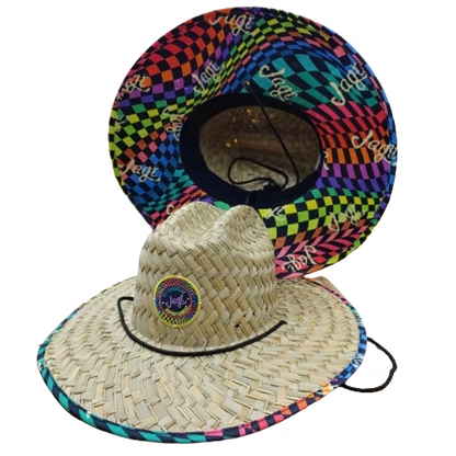 SOMBRERO DE PAJA BORDADO