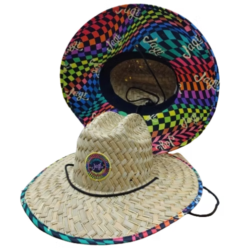 SOMBRERO DE PAJA BORDADO