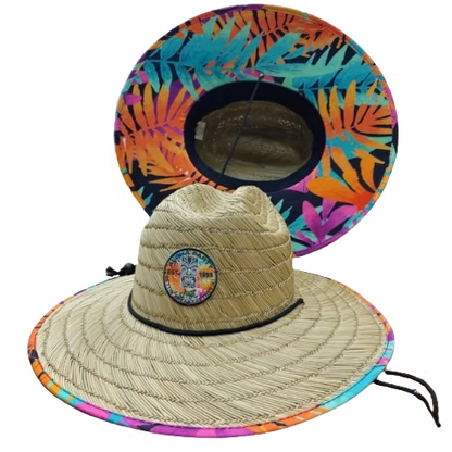 SOMBRERO DE PAJA BORDADO