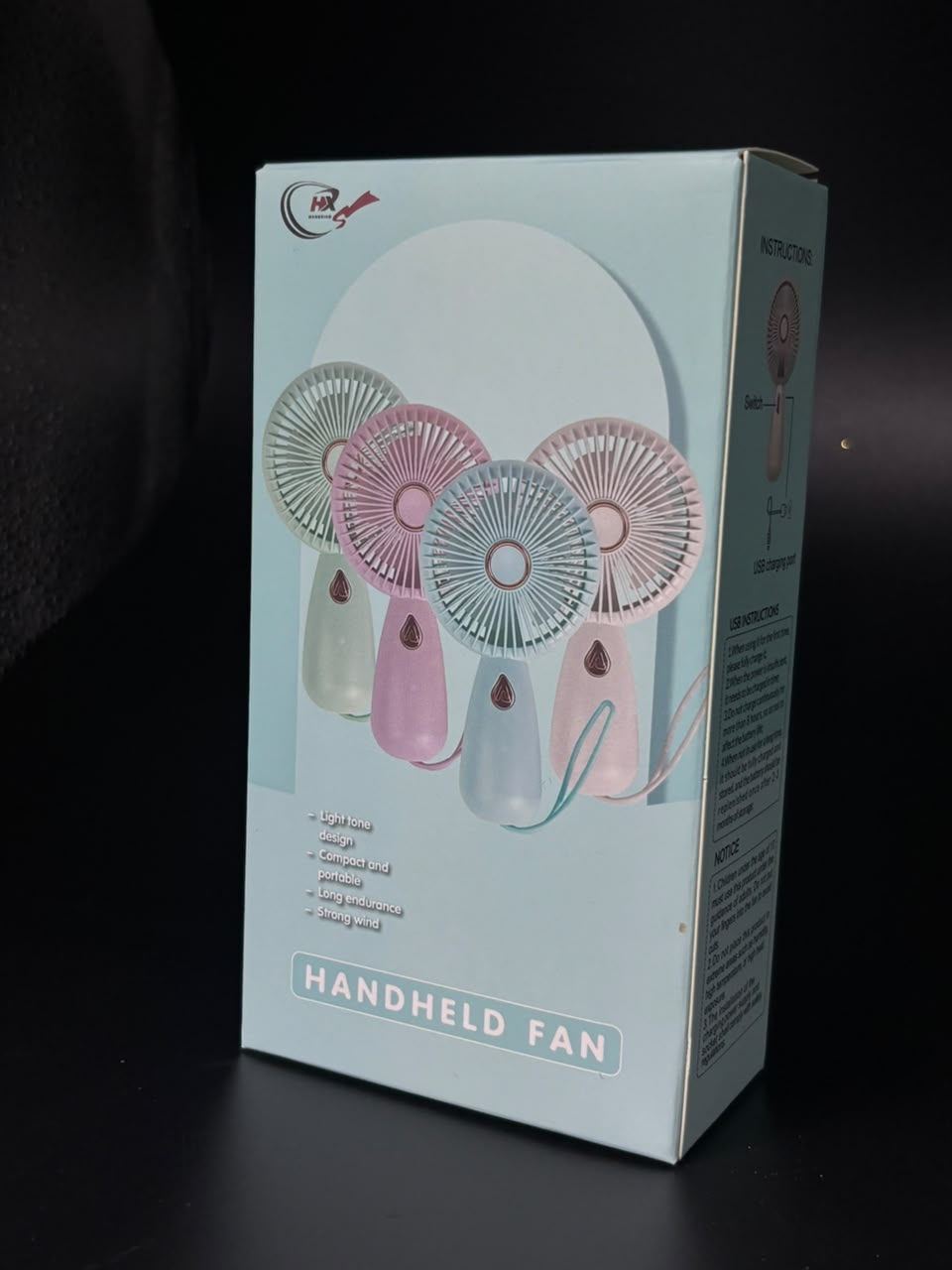 El mini ventilador recargable