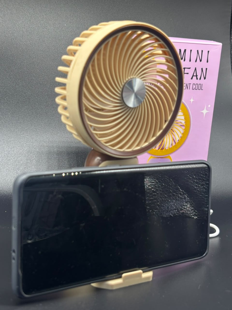 Mini Ventilador Portátil Recargable 2 en 1
