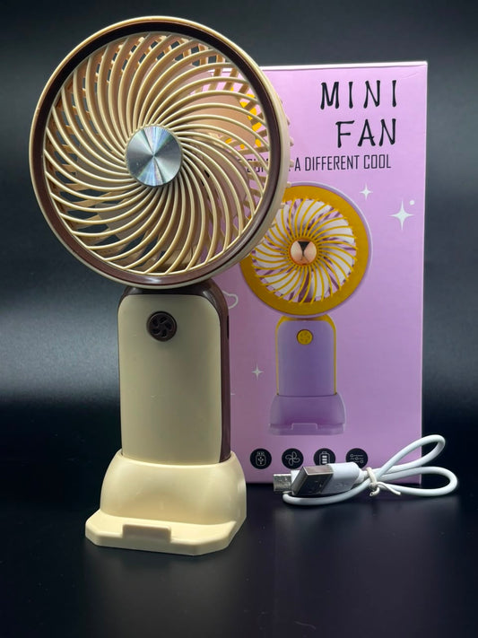Mini Ventilador Portátil Recargable 2 en 1