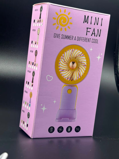 Mini Ventilador Portátil Recargable 2 en 1