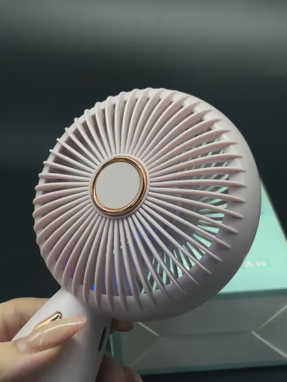 El mini ventilador recargable