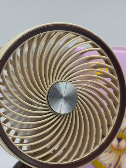 Mini Ventilador Portátil Recargable 2 en 1