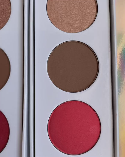 TRIO CONTOUR-HIGLISHTER Y BLUSH EN CREMA SALOME
